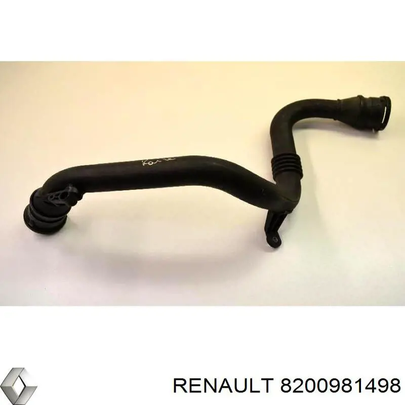 Шланг (патрубок) интеркуллера левый Renault (RVI) 8200981498