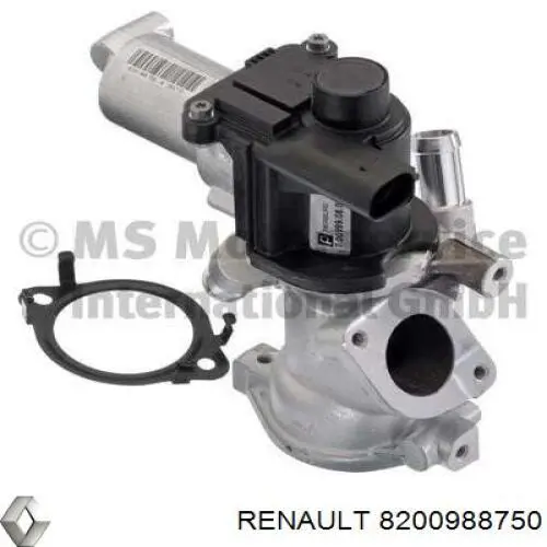 8200988750 Renault (RVI) válvula egr de recirculação dos gases