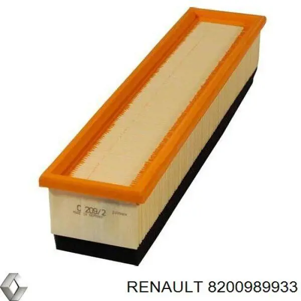 Filtro de ar 8200989933 Renault (RVI)
