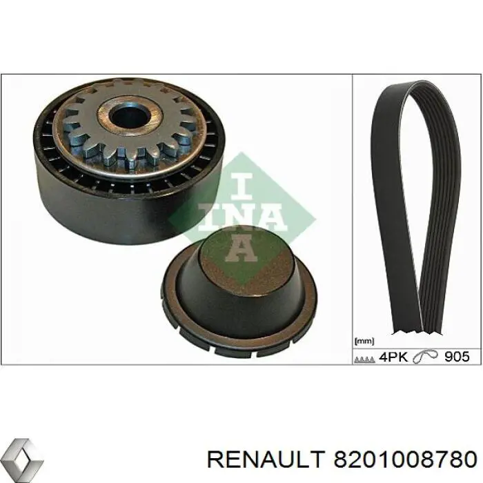 8201008780 Renault (RVI) натяжной ролик
