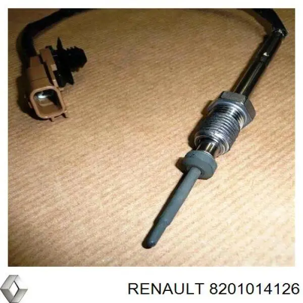 Sensor de temperatura, gas de escape, en catalizador 8201014126 Renault (RVI)