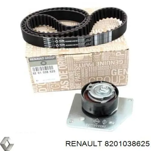 Ремень ГРМ, комплект Renault (RVI) 8201038625