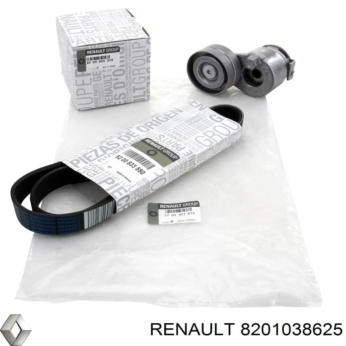 8201038625 Renault (RVI) Комплект ремня ГРМ
