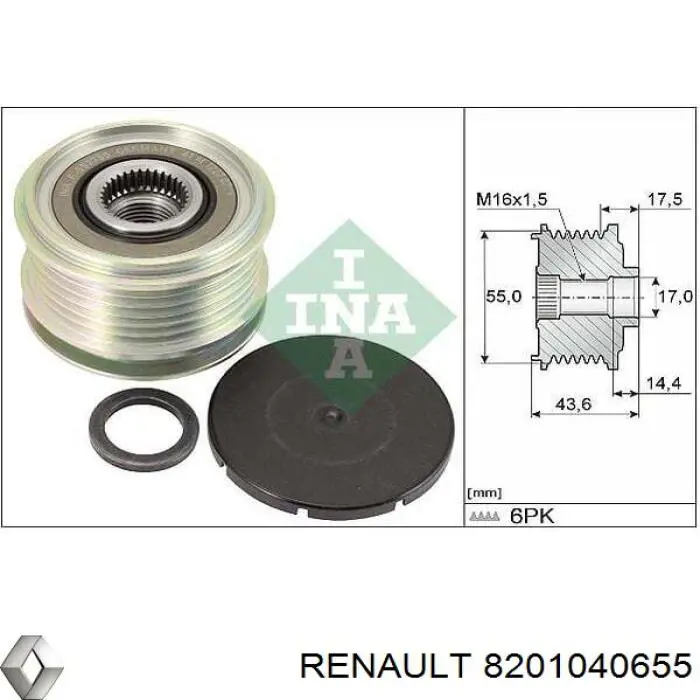 8201040655 Renault (RVI) генератор