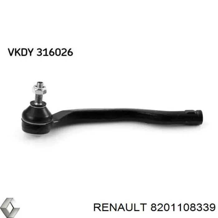 8201108339 Renault (RVI) наконечник рулевой тяги внешний