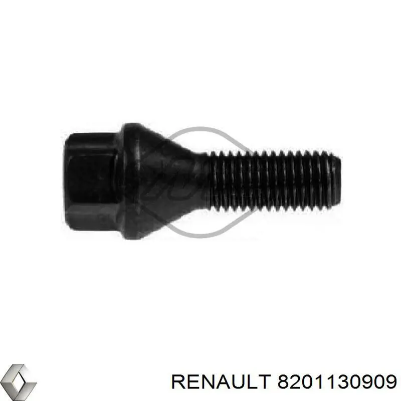 Tuerca de rueda 8201130909 Renault (RVI)