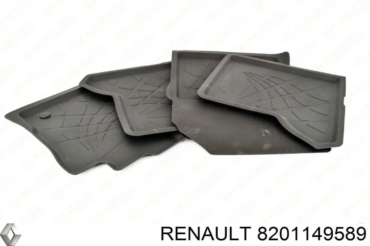 Килимок передні + задні, комплект на авто 8201149589 Renault (RVI)