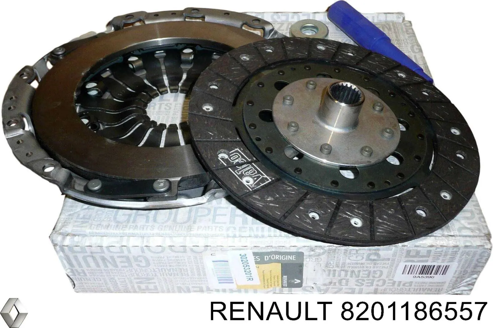 8201186557 Renault (RVI) kit de embraiagem (3 peças)
