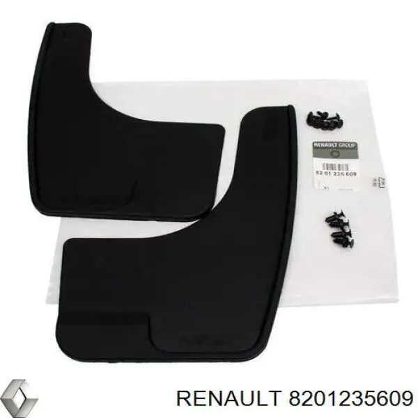8201235609 Renault (RVI) protetores de lama dianteiros, kit