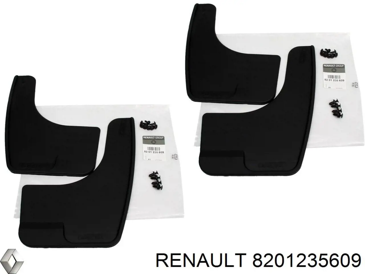 Брызговики передние, комплект Renault (RVI) 8201235609 цена, от 18.18 USD
