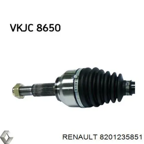 Привод передний правый Renault (RVI) 8201235851 цена, от 101.79 USD