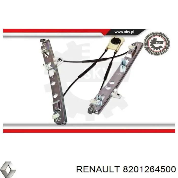 Механизм стеклоподъемника водительской двери Renault (RVI) 8201264500 цена, от 31.02 USD
