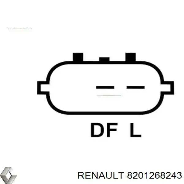 Генератор 8201268243 Renault (RVI)