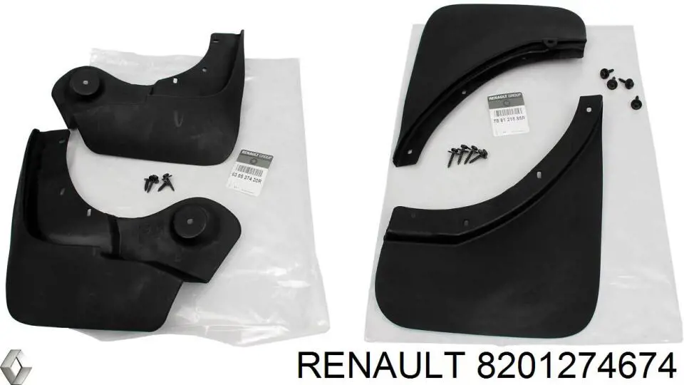 8201274674 Renault (RVI) Расширитель крыла, комплект 4 шт