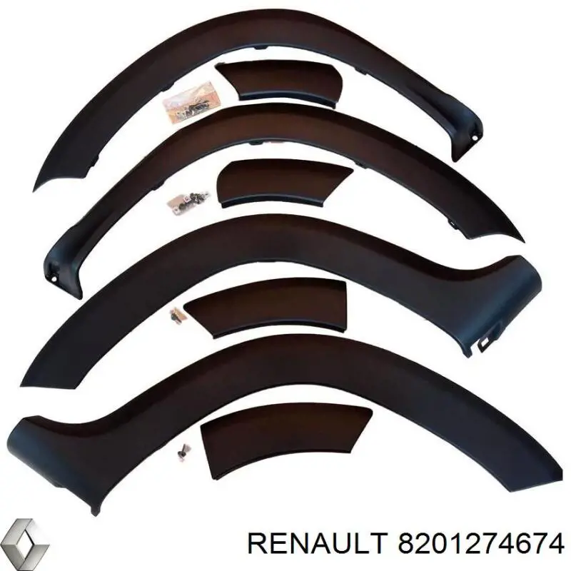 Молдинг-расширитель арки колеса, комплект на машину Renault (RVI) 8201274674 цена, от 380.87 USD