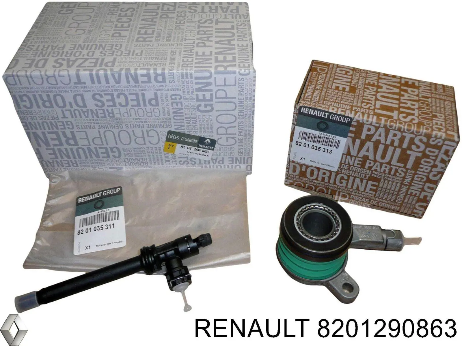 Купить 8201290863 Renault (RVI) Цилиндр сцепления в сборе с выжимным подшипником