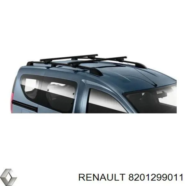 Поперечины багажника крыши, комплект 8201299011 Renault (RVI)