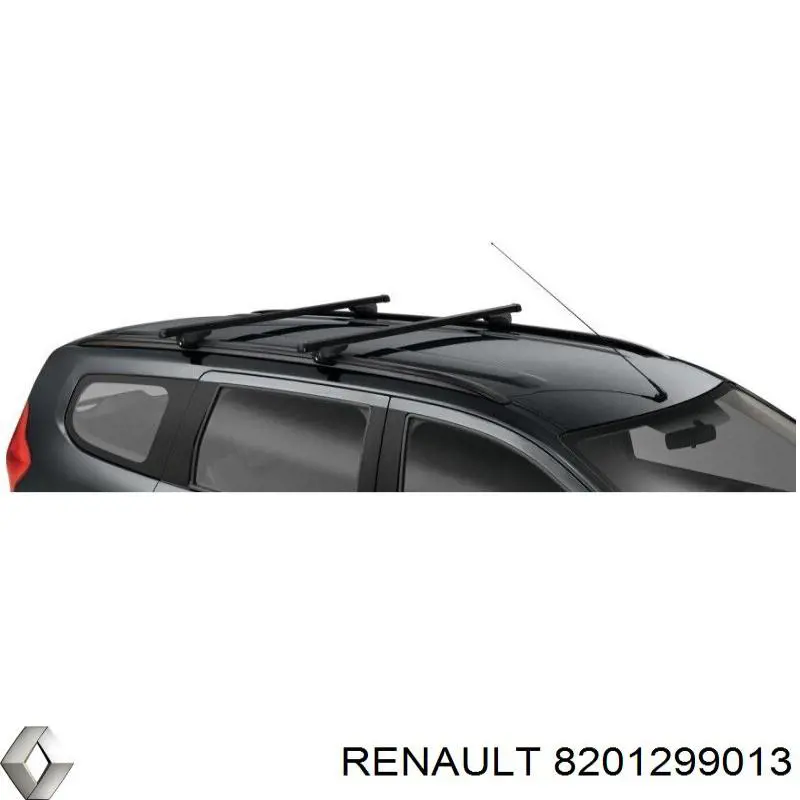 Travessas de porta-malas do teto, kit para Dacia Lodgy (JS)