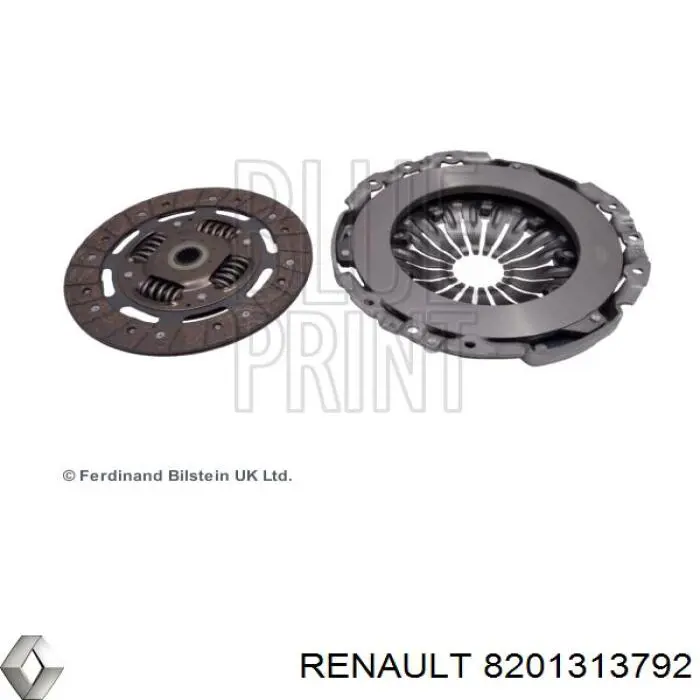 Диск сцепления 8201313792 Renault (RVI)