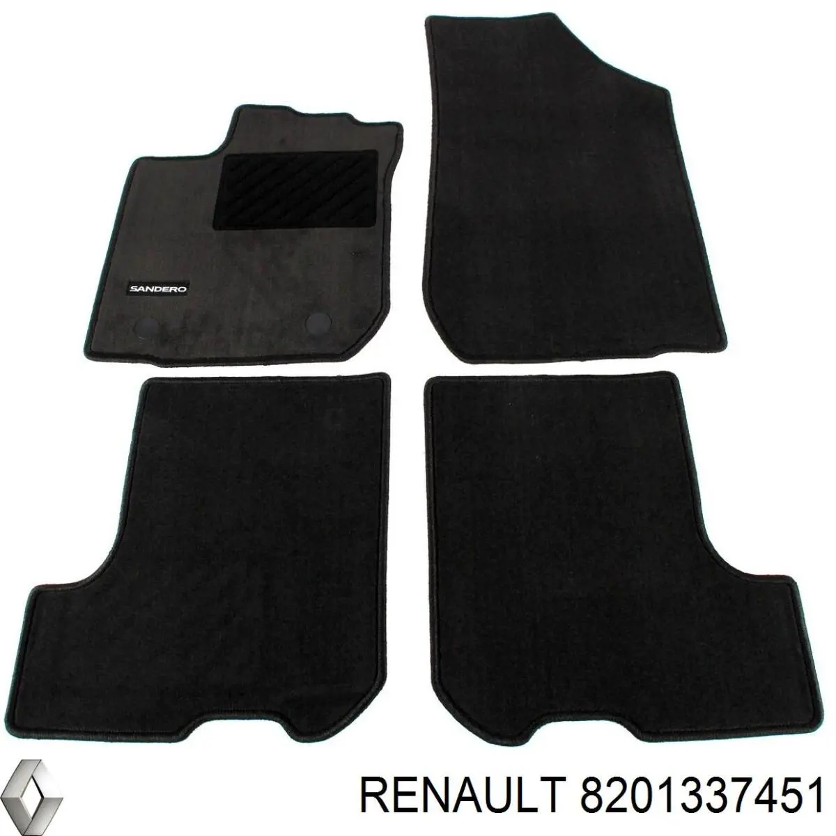 Комплект ковриков Renault (RVI) 8201337451 цена, от 42.33 USD