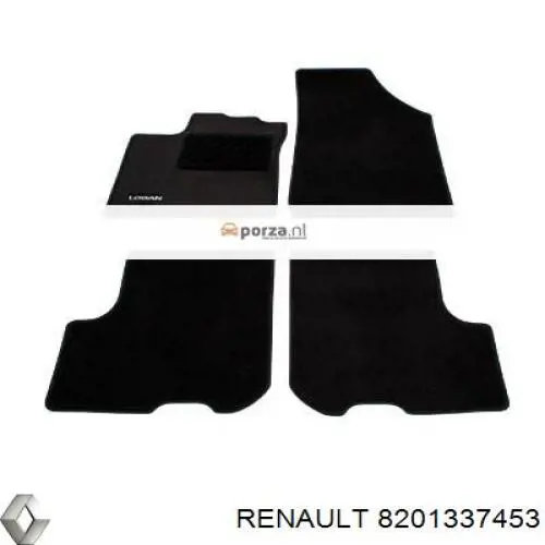 8201337452 Renault (RVI) tapetes dianteiros + traseiros, kit