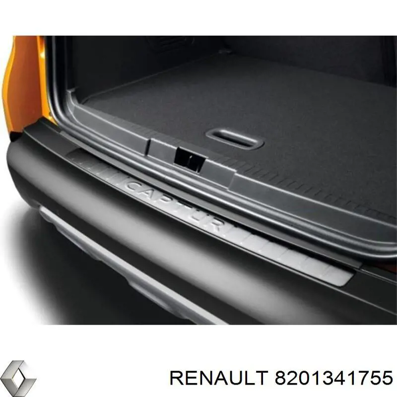 8201341755 Renault (RVI) Накладка бампера заднего, верхняя защитная