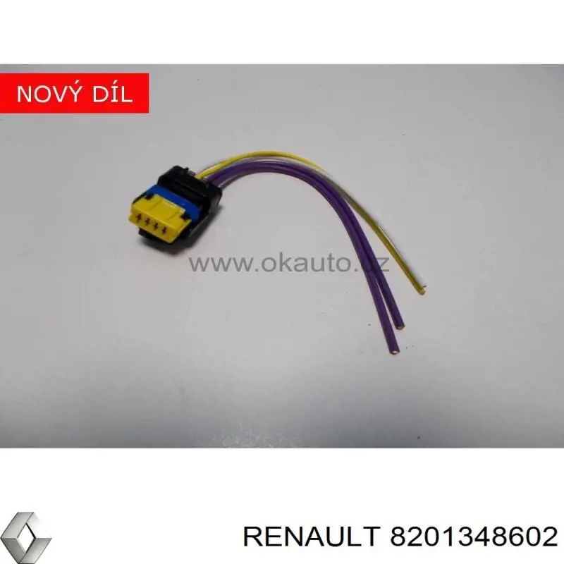 Разъем (фишка) топливного насоса 8201348602 Renault (RVI)