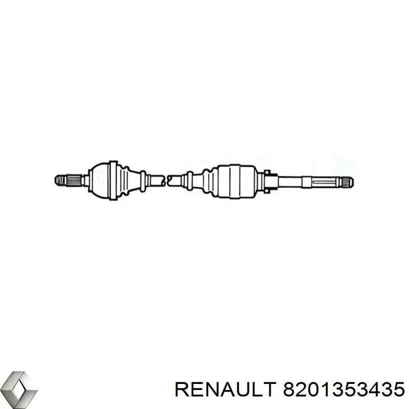 Привод правый Renault (RVI) 8200725513