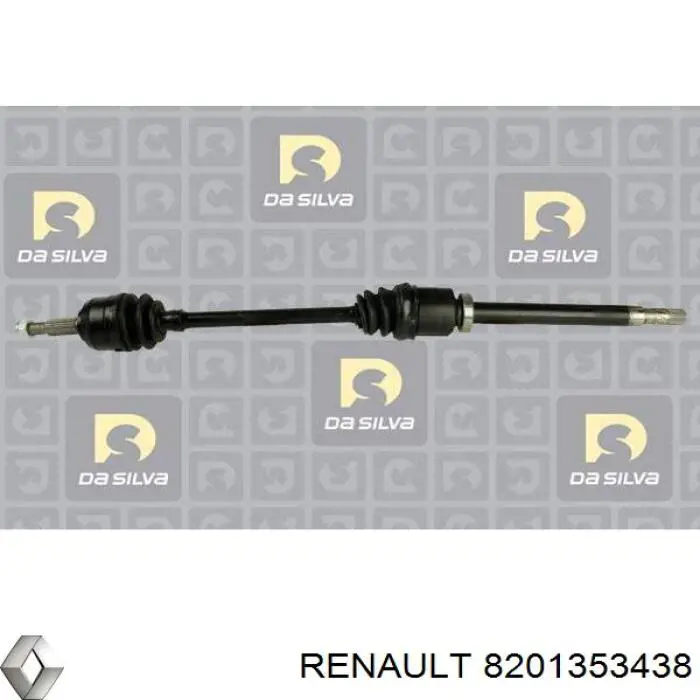8201353438 Renault (RVI) semieixo (acionador dianteiro direito)