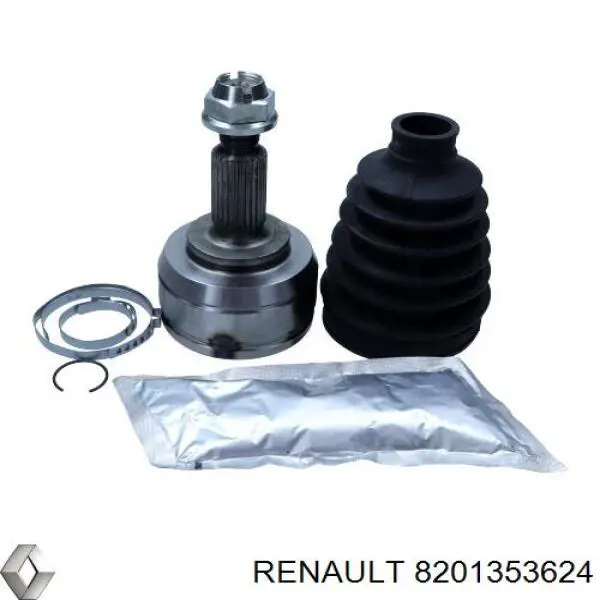 8201353624 Renault (RVI) semieixo (acionador dianteiro direito)
