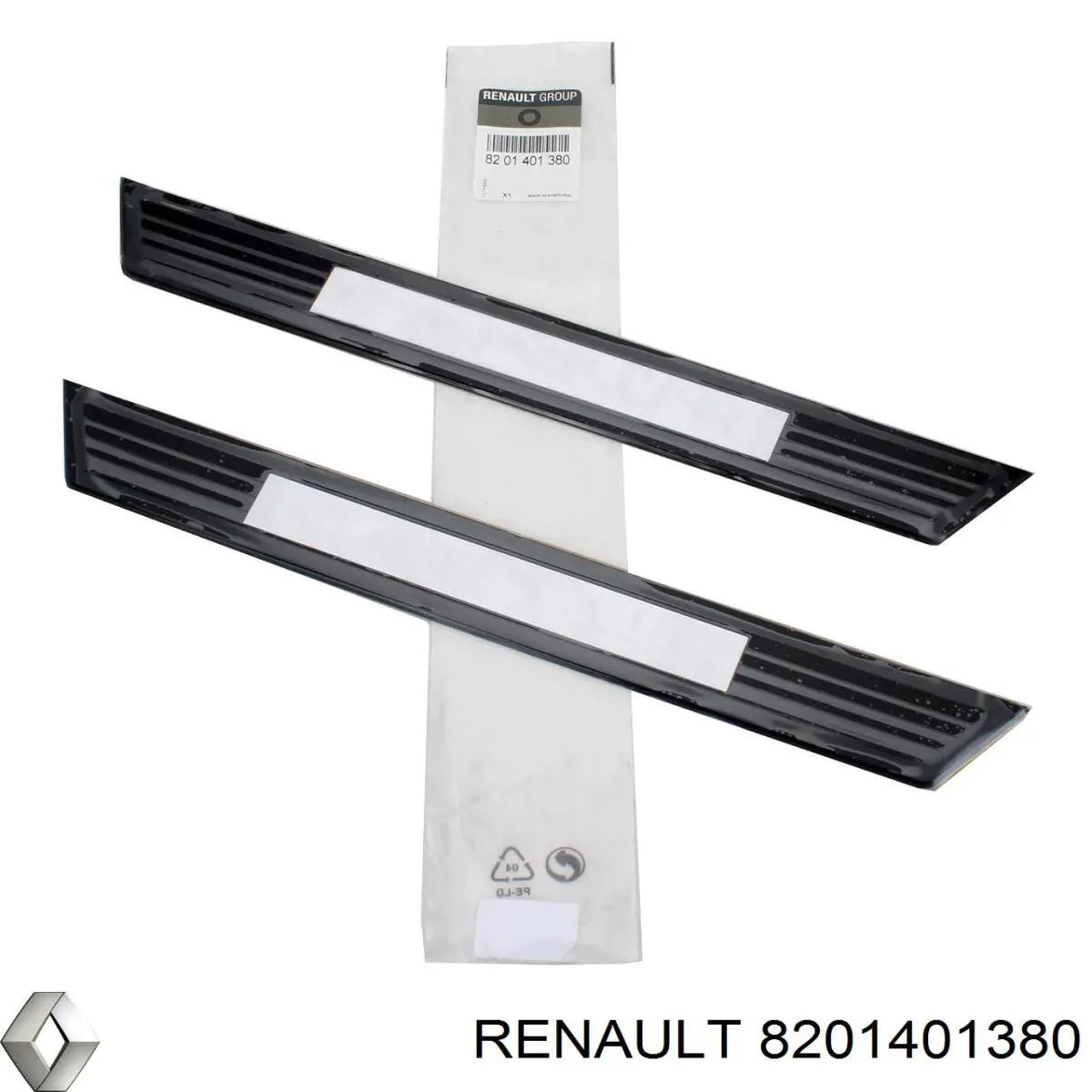Накладка дверного порога внутренняя, комплект из 4 шт. Renault (RVI) 8201401380 цена, от 34.70 USD