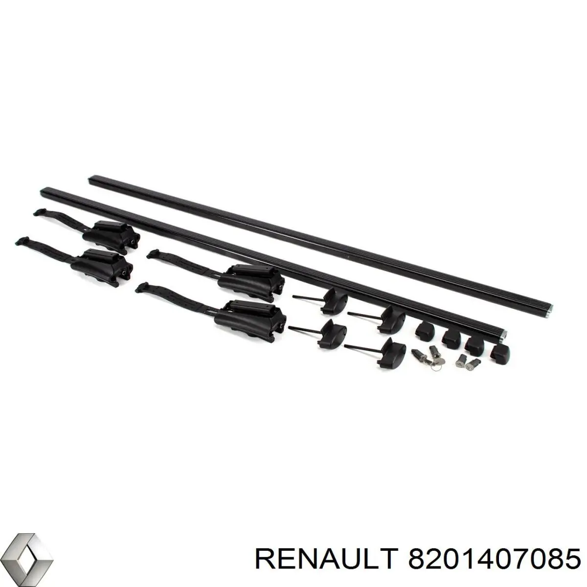 Поперечины багажника крыши, комплект Renault (RVI) 8201407085