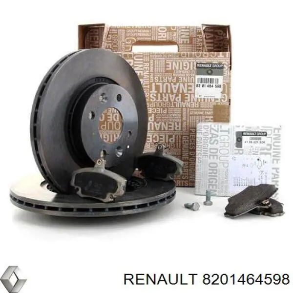 Передние тормозные диски 8201464598 Renault (RVI)