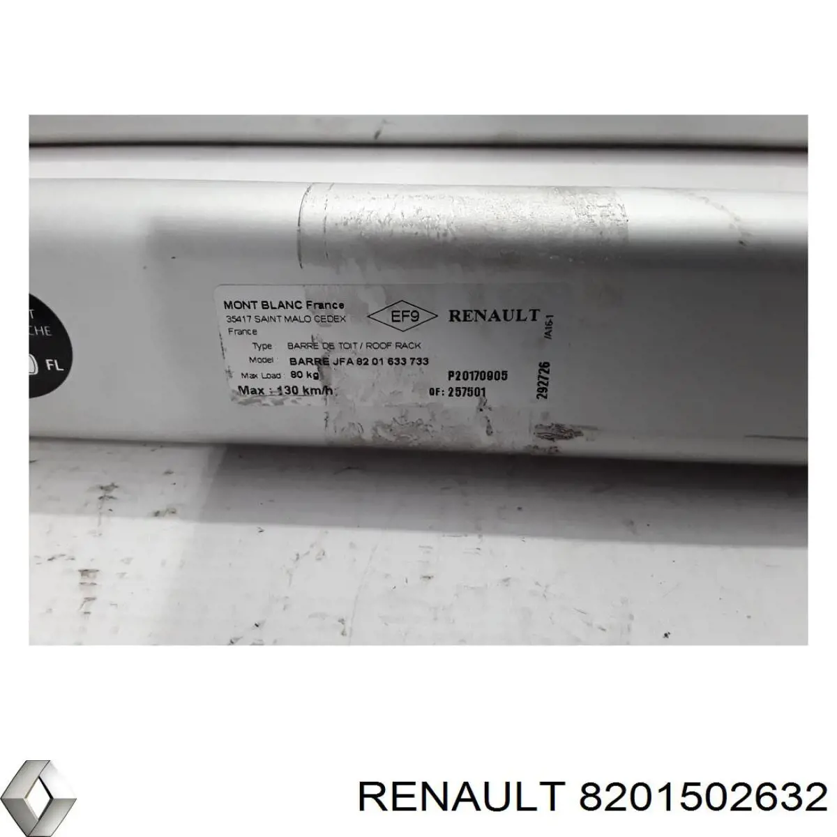 Поперечины багажника крыши, комплект Renault (RVI) 8201502632 цена, от 158.64 USD
