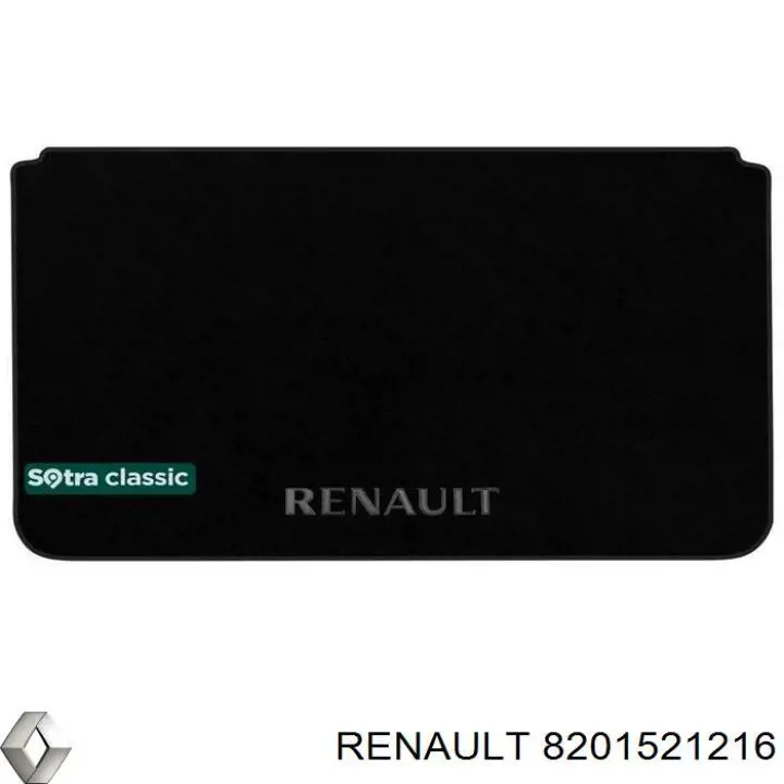 Задний коврик в багажник Renault (RVI) 8201521216 цена, от 59.12 USD