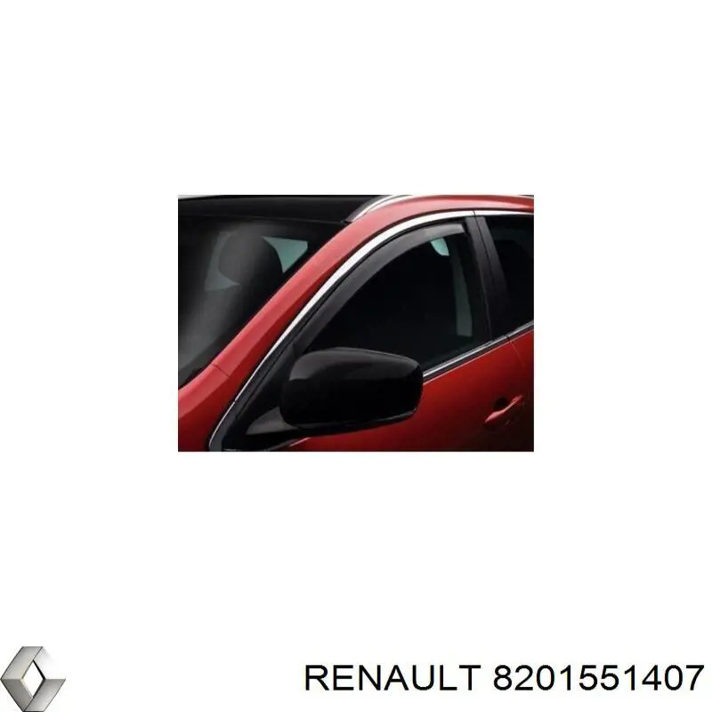 8201551407 Renault (RVI) Ветровики, к-кт 2 шт.