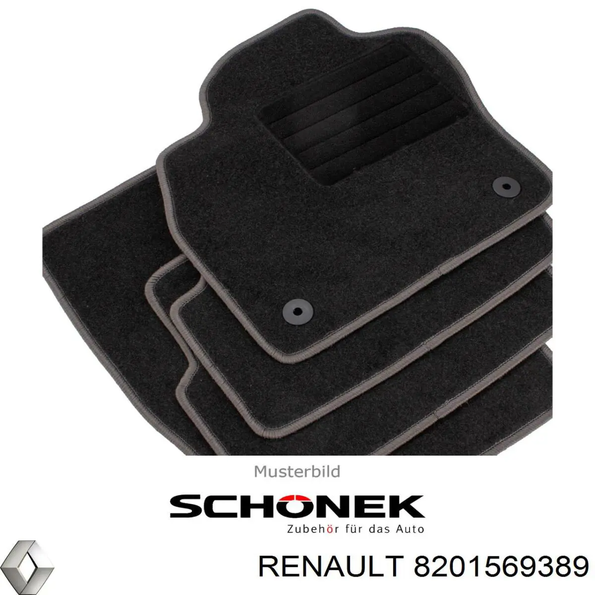 Коврики 8201569389 Renault (RVI)