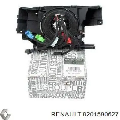 Comutador instalado na coluna da direção, parte central Renault (RVI) 8201590627