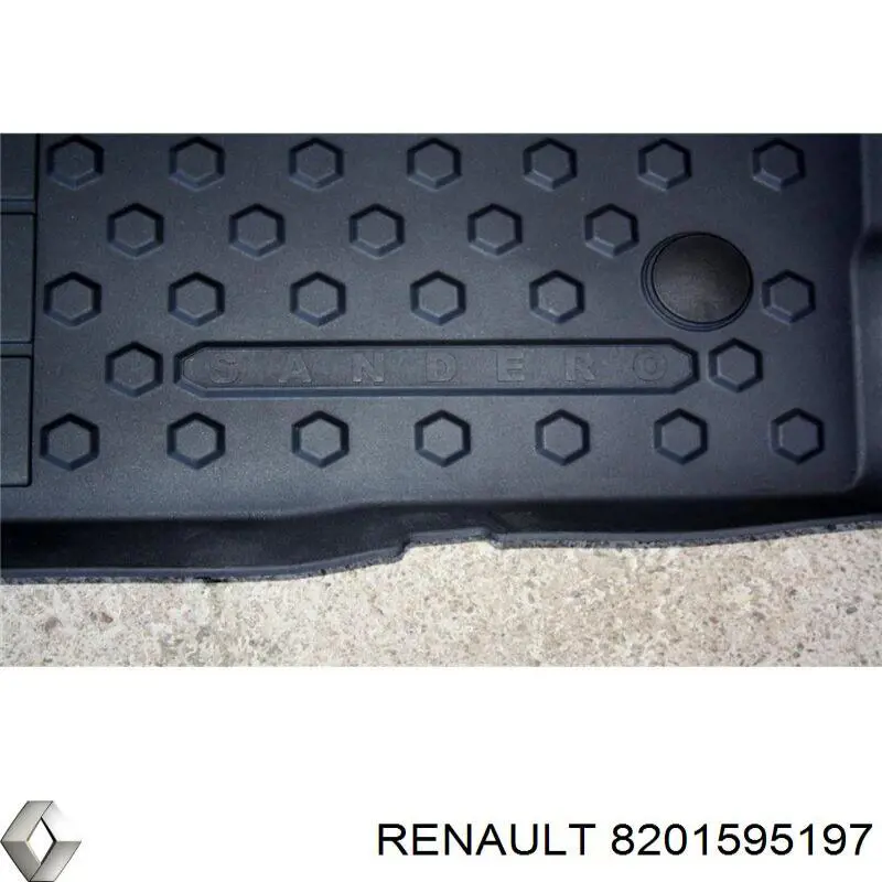 Tapetes dianteiros + traseiros, kit para Renault SANDERO 
