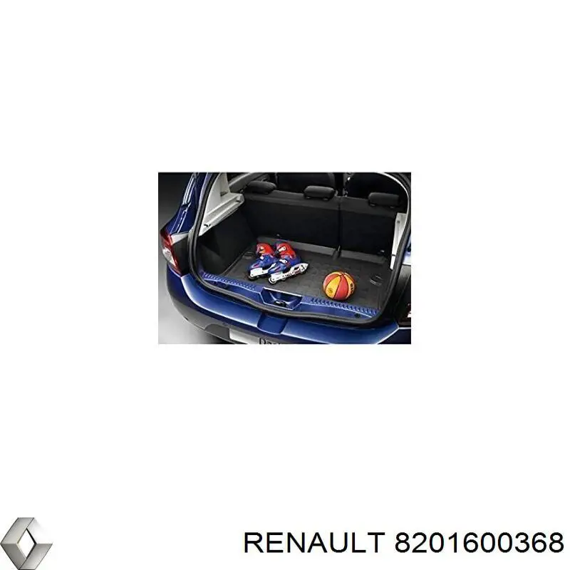 Купить 8201600368 Renault (RVI) Резиновый коврик в багажник