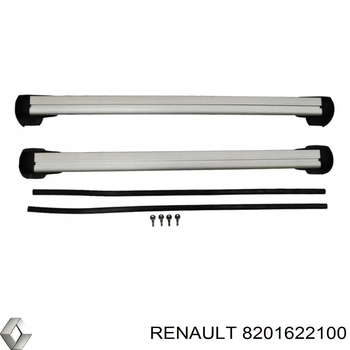 8201622100 Renault (RVI) travessas de porta-malas do teto, kit