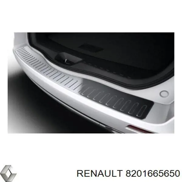 Накладка бампера заднего верхняя защитная (ступень-подножка) Renault (RVI) 8201665650 цена, от 105.50 USD