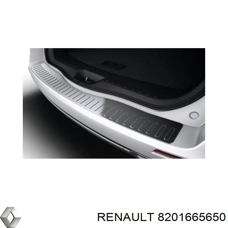 8201665650 Renault (RVI) Накладка бампера заднего, верхняя защитная (ступень-подножка)