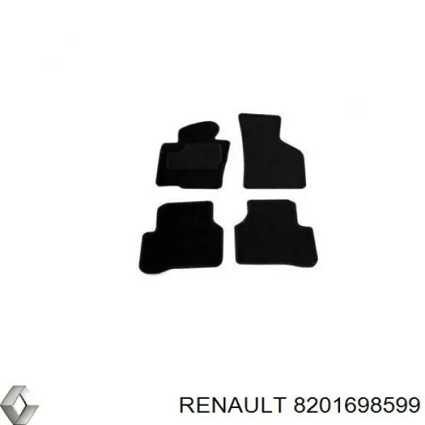Комплект ковриков Renault (RVI) 8201698599 цена, от 61.34 USD