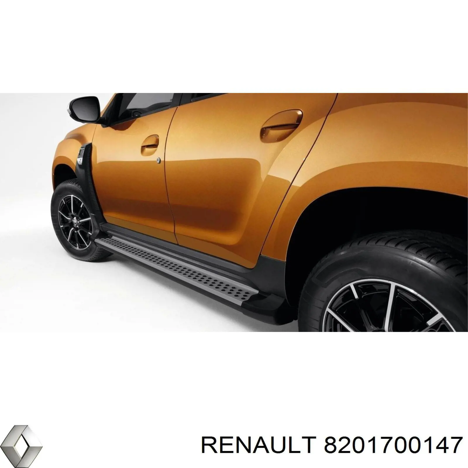 Подножка (комплект на авто) на Renault DUSTER HM