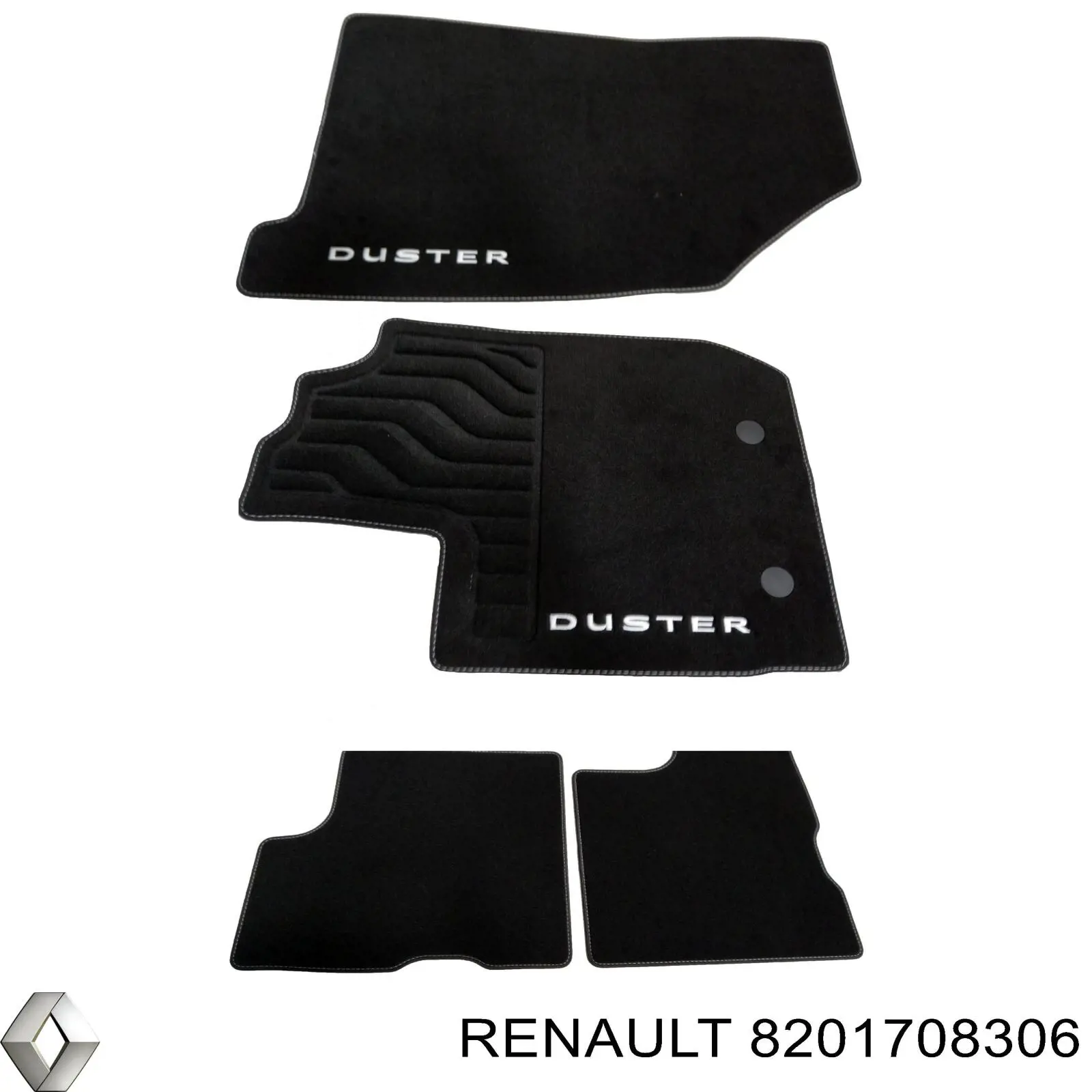 Комплект ковриков Renault (RVI) 8201708306 цена, от 74.66 USD