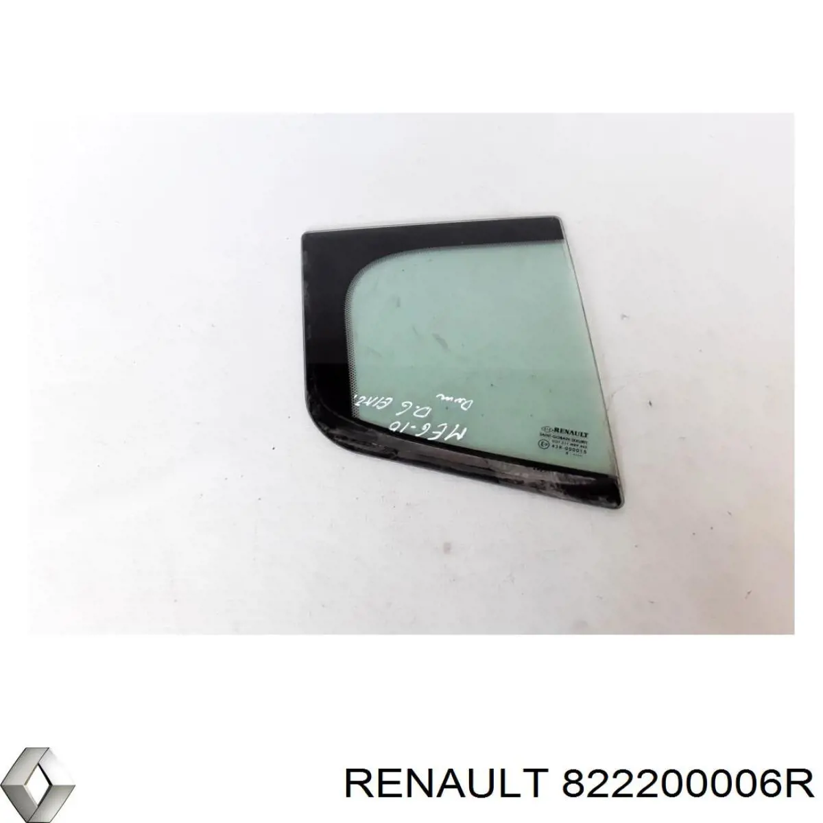Vidro de janelo da porta traseira direita para Renault Megane (BZ0)