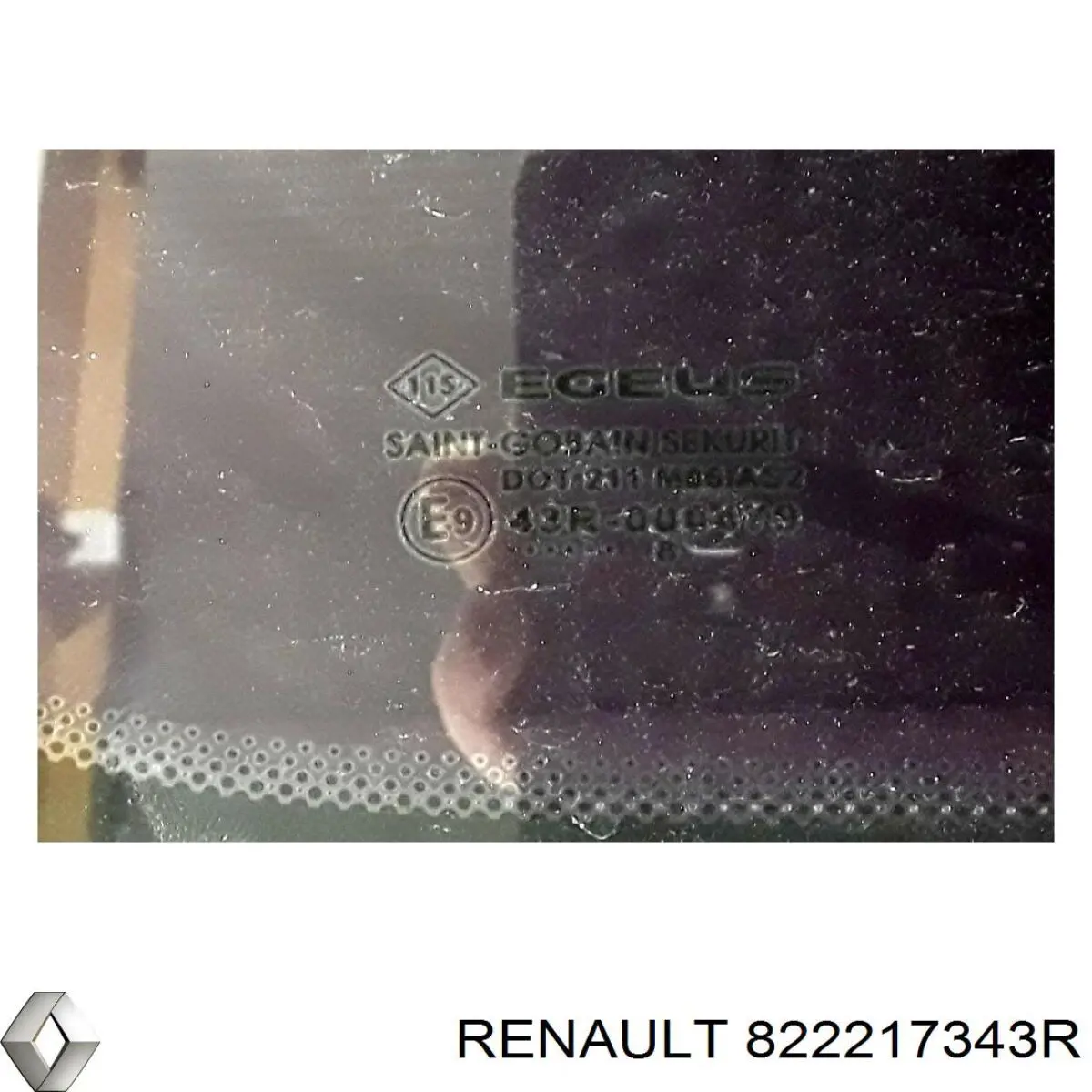 822217343R Renault (RVI) Стекло двери задней левой
