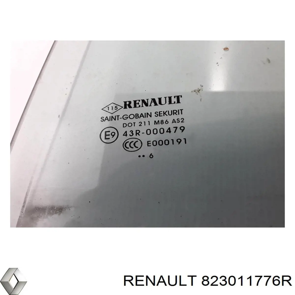 Купить 823011776R Renault (RVI) Стекло двери задней левой