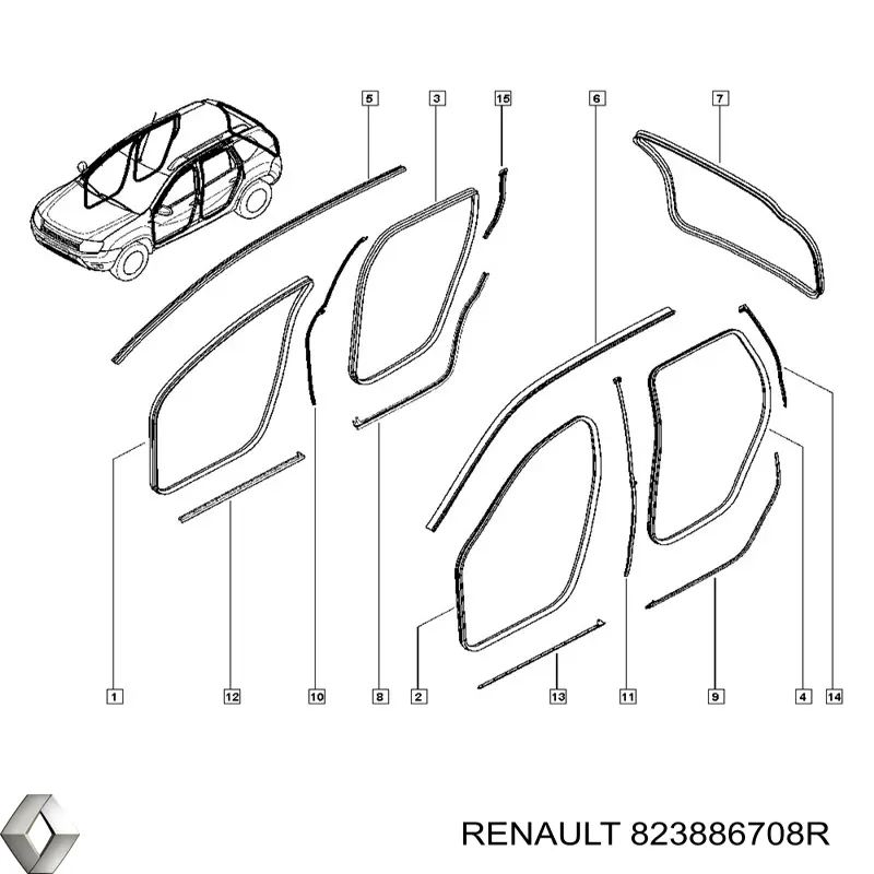  Renault (RVI) 823886708R цена, от 14.22 USD